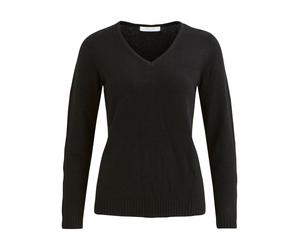 VIRIL V-NECK L/S KNIT TOP - NOOS Schwarz S
