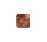 VIROMY Kreuz Kette Silber für Frauen 14 Karat Versilberte Kleine Kreuz-Anhänger-Halskette Minimalistischer Religiöser Schmuck Geschenk für Frauen(style1)