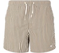 Badeshorts VIRTUS "Cullen", Herren, Gr. L, EURO-Größen, braun (braun, weiß), Polyamid, gestreift, Badehosen Badeshorts, aus atmungsaktivem Material (53418529-L) braun, weiß