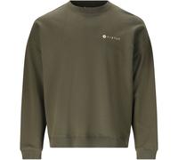 Sweatshirt VIRTUS "Kallan", Herren, Gr. L, dunkelgrün, grau, 100% Baumwolle, unifarben, normal, Rundhals, Sweatshirts Sweatshirt, im schlichten Design (37165553-L) dunkelgrün, grau