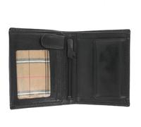 Visconti Monza Kollektion Herren-Brieftasche Milan, Leder, pflanzlich gegerbt mit RFID-Schutz MZ3 Schwarz