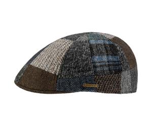 Viscott Patchwork Flatcap by Stetson braun-blau XXL (62-63 cm)