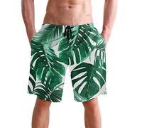 visesunny Herren-Badehose mit buntem Blumendruck, Strand-Shorts, heiße Sommer-Badehose, Sport, Laufen, Badeanzüge mit Netzfutter