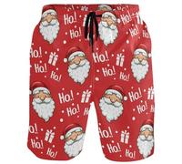 visesunny Herren Strand-Shorts, schnelltrocknend, Bademode, Sport, Laufen, Schwimmen, Board-Shorts, Mehrfarbig/Meereswellen (Ocean Tides), XXL