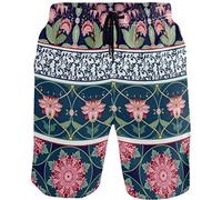 visesunny Moderne Herren-Badeshorts, schnelltrocknend, lässig, Polyester - - XX-Large