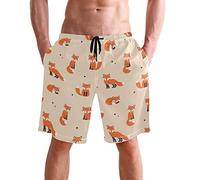 visesunny Modische, coole Herren-Badeshorts, schnelltrocknend, lässig, aus Polyester, mit Taschen, S-XXL - - Large