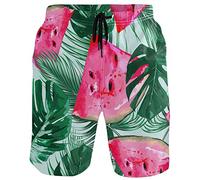 visesunny Modische, coole Herren-Badeshorts, schnelltrocknend, lässig, aus Polyester, mit Taschen, S-XXL - - Large