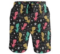 visesunny Sommer Herren Badehose Strandshorts Surfen Schwimmen Sport Badeanzüge, Lustiger Dinosaurier, Medium