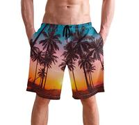 visesunny Stilvolle Herren-Badehose, schnelltrocknend, Strandbekleidung, Sport, Schwimm-Shorts, Urlaub, Party, Badeanzüge, Hawaii Beach, XXL