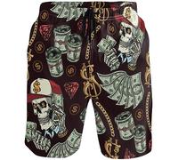 visesunny Stilvolle Sommer-Badehose für Herren, schnelltrocknend, Strandbekleidung, Sport, Schwimm-Shorts, Urlaub, Party, Badeanzüge, Mehrfarbig 11, XXL