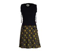 Vishes ärmelloses Damen-Kleid in Schwarz I Größe XL (42) I Handgefertigt aus 100% Baumwolle I Kleid mit Taschen I Ideal für Frühjahr & Sommer I Nachhaltige Alternative Bekleidung