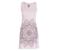 Vishes Ärmelloses Jersey Kleid Baumwolle Mandala Print Sommer - Alternative Mode weiß 44