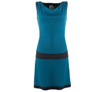 Vishes - Alternative Bekleidung - Ärmellose Tunika aus Biobaumwolle mit Wasserfallkragen türkis 46