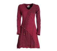 Vishes - Alternative Bekleidung - Asymmetrisches Langarm Damen Baumwoll-Keid Shirt-Kleid