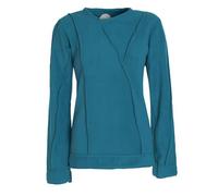 Vishes - Alternative Bekleidung - Damen Warmer Winterpullover Fleecepullover Eco-Fleece türkis 48-50