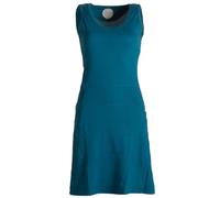 Vishes - Alternative Bekleidung - Einfaches armloses Kleid aus Biobaumwolle mit seitlichen Taschen türkis 42-44