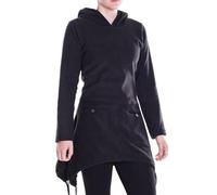 Vishes - Alternative Bekleidung - Extra warmes Damen Winterkleid Pullover-Kleid Sweatkleid Eco-Fleece schwarz 44