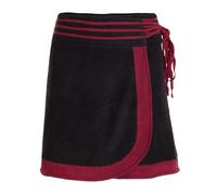 Vishes - Alternative Bekleidung - Thermorock Warmer Damen Winterrock kurz Wickelrock aus ECO-Fleece schwarz