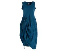 Vishes - Alternative Bekleidung - verstellbares Damen Kleid lang kurzes Sommerkleid Damen Kleider türkis 38
