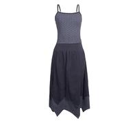 Vishes - Alternative Bekleidung - verstellbares Langes kurzes Sommerkleid Damen Kleider Sommer lang schwarz 46