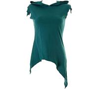 Vishes - Alternative Bekleidung - Zipfelshirt mit Zipfelkapuze aus Baumwolle türkis 38-40