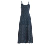 Vishes Langes Sommerkleid Baumwolle Ornament Print Spaghettiträger - Alternative Mode türkis 36