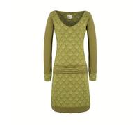 Vishes Leichtes Jerseykleid Langarm mit Punkten | Handgefertigt aus 100% Baumwolle | Ideal für Herbst & Frühjahr | Nachhaltige Alternative Bekleidung