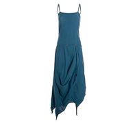 Vishes Strandkleid Damen Zipfel verstellbar Spaghettiträger Baumwolle - Alternative Mode türkis 40-42