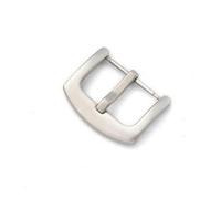 VISIYUBL 16mm 18mm 20mm 22mm 24mm 26mm Edelstahl Dornschließe Armband Fit for Männer Frauen Solide Metall Uhrenarmband Verschluss Zubehör(Silver,26mm)