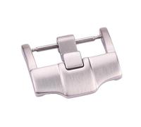 VISIYUBL 316L Edelstahl Uhrenarmband Schnalle 18mm 20mm 22mm 24mm Silber gebürstet Armband Verschluss Zubehör Federsteg(18mm)