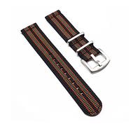 VISIYUBL 5 Farbe Nylon Uhrenband Gestreift Nato Strap 20mm 22mm Universal for Armee Sportuhr Band Fit Fit for James Bond 007 Uhrenarmband ersetzen(Black Red Green,20mm)