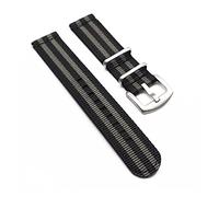 VISIYUBL 5 Farbe Nylon Uhrenband Gestreift Nato Strap 20mm 22mm Universal for Armee Sportuhr Band Fit Fit for James Bond 007 Uhrenarmband ersetzen(Bond,22mm)