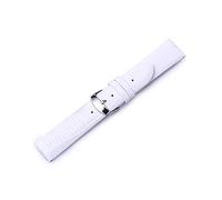 VISIYUBL Brown Black Watch Band Lederriemen Watchbänder 12mm 14mm 16mm 18mm 20mm 20mm Uhr Accessoires Unisex Riemenband(White,16mm)