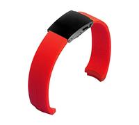 VISIYUBL Silikon-Uhr-Bandbänder 20mm 21mm Experte T013 T047 T081 T33 Gummi-Strap T-Sport-Armband wasserdicht T013420A T047420A. for Tissot passen(Red claspblack,21mm)