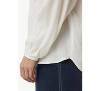 Viskose-Bluse mit Bindedetail am Ausschnitt weiß 38