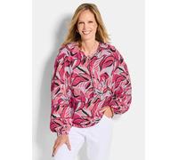 Viskose-Bluse mit Statement-Ärmeln pink 22