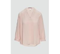 Viskose-Crêpe-Bluse mit 3/4 Arm 36 Rosa 2149344.4056.36