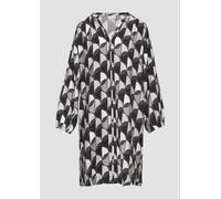 Viskose-Kleid mit All-over-Print und seitlichen Eingrifftaschen 38 grau 2158819.98A2.38