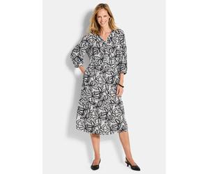 Viskose-Kleid mit V-Ausschnitt weiß 19