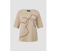 Viskose-T-Shirt im Relaxed Fit mit Pailletten 40 Beige 2172632.84D1.40