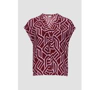 Viskosebluse mit Blende 34 rot 2151867.38A0.34