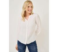 Viskosebluse mit Dobby-Struktur, off-white, Größe 36, Jeans Fritz