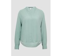 Viskosebluse mit Smok-Detail an der Schuler 32 grün 2161311.7217.32