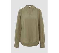 Viskosebluse mit Smok-Detail an der Schuler 34 Grün 2161311.7854.34