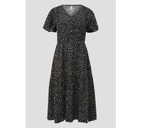 Viskosekleid mit All-over-Print 32 schwarz 2169384.99A0.32