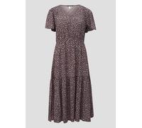QS Viskosekleid mit All-Over-Print