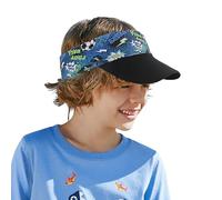 Visor Cap Kinder UV Schutz Sonnenhut 4-10 Jahre Sonnenschild Visor Mädchen Jungen Sommerkappe Sommerhut Tennis Kappe atmungsaktive Schirmmütze Baseballmütze Elastisch Faltbar Sun Hüte (Blau)
