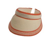 Visor mit Spange in 4 Farben! weiches Schild orange, Einheitsgröße