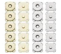 Visxcnu 20Stücke Magnetknöpfe Magnetische Druckknöpfe Nähen Magnetverschlüsse Schmuck Bekleidungszubehör Magnetische Knopf für Handarbeiten Basteln Kleidung Nähen Taschen,DIY Nähen