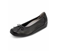 VITAFORM® Ballerinas Damen I Slip Ons Sommer-Schuhe I Brautschuhe flach I 100% Exklusives Hirsch-Leder I Sportlich-Elegant Klassisch I Weite H schwarz, 38